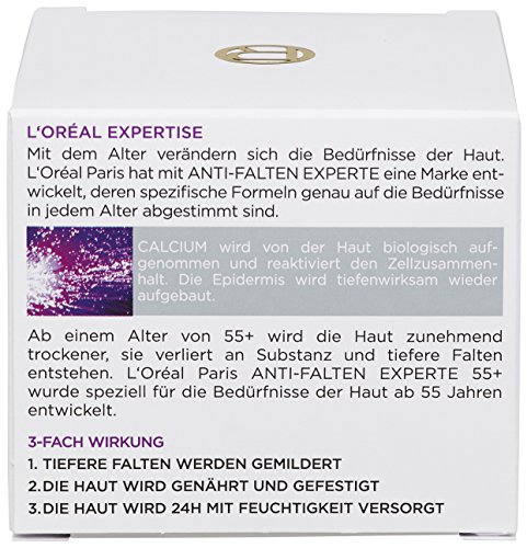 L’Oreal Paris Gesichtscreme Anti-Falten Experte Feuchtigkeitspflege 55+, 1er Pack (1 x 50ml) - 6