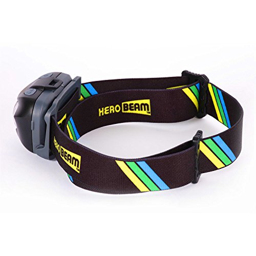 HeroBeam® LED Stirnlampe – Beste Kopflampe zum Joggen, Gassi gehen, Angeln, Radfahren, in der Natur, Lesen oder DIY. Weiß/Rot Licht Modi, Notfall S.O.S. Blitz Modus – Sehr helle CREE XP LED mit bis zu 168 Lumen! – Leicht, Bequem und Wetterbeständig – einschließlich Long-Life DURACELL Batterien – 5 Jahre GARANTIE - 2