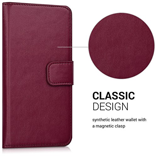 kwmobile HÃ¼lle fÃ¼r Samsung Galaxy J3 (2017) DUOS - Wallet Case Handy SchutzhÃ¼lle Kunstleder - Handycover KlapphÃ¼lle mit Kartenfach und StÃ¤nder Bordeaux