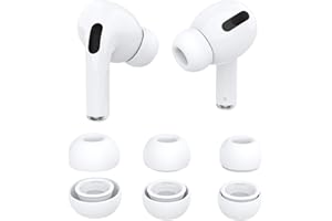 Wiki VALLEY Ear Tips for AirPods Pro Earbuds, Anti Slip Silicone Eartips Replacement Soft Earphone Tips Compatible with AirPods 3rd 2019-White
