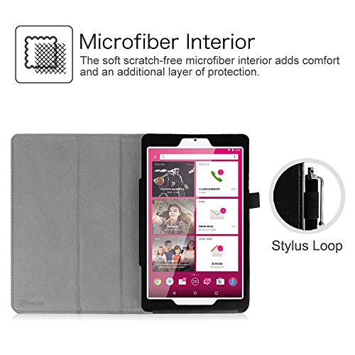 Telekom Tablet Puls Hülle – Fintie Premium Kunstleder Folio Schutzhülle Tasche Etui mit Standfunktion für Telekom Puls 8 Zoll Tablet, Dont Touch - 2