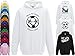 Hat-Trick Designs Derby County Football Baby/Kids/Childrens Hoodie Sweatshirt-9-11Yrs-White-Born & Bred-Unisex Gift
