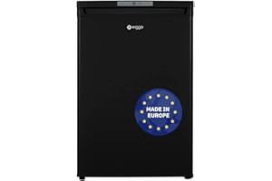 Wiggo - freistehender Gefrierschrank klein schlichter Tiefkühlschrank 35 kg I 92L I 58 x 55 x 85 cm I intelligenter & eleganter Gefrierschrank schwarz 92L I WF-TT9E(BB) I Tiefkühltruhe mit Display