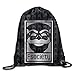 Produktbild Mr Robot Fsociety Logo Platinum Style White Drawstring Backpack Bag