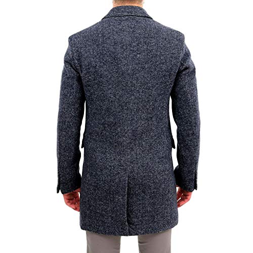 Ciabalù Herren Wolljacke Mantel Grau grau, Wolljacke, Cappotto-Lana-Grigio-CA837, Grau, Cappotto-Lana-Grigio-CA837 X-Large