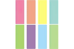 MEUKCEZ 8 Pcs Dyslexia Overlays, Colored Dyslexia Aids for Reading, Enhanced Reading Ruler for Dyslexia, ADHD Students Durable, Scratch-Resistant PET Reading Rulers Multicolor Textbook, Screen Overlays