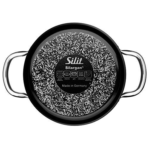Silit Topf-Set 4-teilig Fleischtopf Bratentopf Passion Black Schüttrand Made in Germany Hohlgriffe Glasdeckel Silargan Funktionskeramik induktionsgeeignet spülmaschinengeeignet - 2
