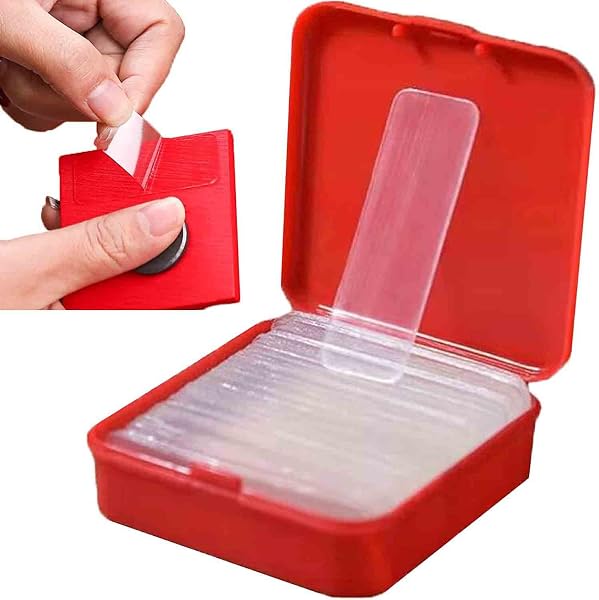 60/120 PCS Multifunctional Double Sided Adhesive Tape, Double Sided Tape Heavy Duty, Transparent Non-marking Stickers,Wa