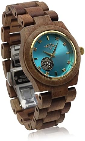 Angie Wood Creations Zebrawood Women’s Watch with Zebrawood Bracelet