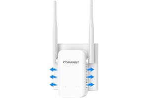 COMFAST WLAN Verstärker-WLAN Repeater 300Mbit/s mit 2 Antennen, WPS Funktion, Signalanzeige, kompakt Tragbar für Home Office, Gute Wärmeableitung, ideal für Zuhause, Büro und Reisen