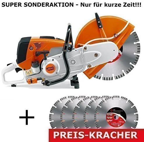 Stihl TS 800 Motortrenner incl 5x ADT Diamond Disc Blades