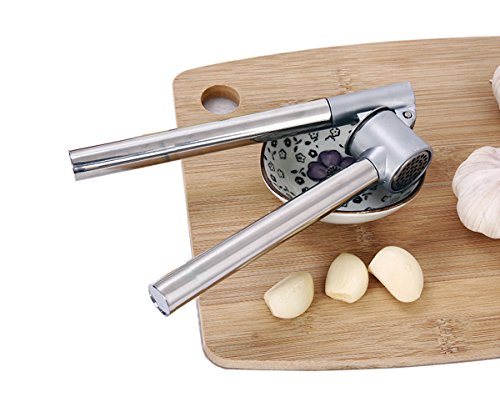 Makidar Edelstahl Knoblauchpresse Ingwerpresse Knoblauchpressen Edelstahl Presse Praktischer Küchenhelfer Mit Langer Verwendungsdauer Leicht Zu Reinigen - 6