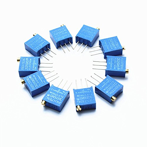 Preisvergleich Produktbild VGHFTB 3296 Hochpräzisions 104 100 kOhm variablen Widerstand Potentiometer Trimmer - blau (10 Stück)