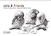 owls & friends Immerwährender Kalender (Wandkalender immerwährend DIN A3 quer) by