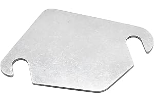 Adunsiaoto Stainless Steel Block Plate Gasket, EGR Valve Gasket, EGR Valve Plates, EGR Valve Blanking Block Plate Kit, Stainless Steel EGR-Valve Blanking Block Plate Compatible with Car(Non-Porous)