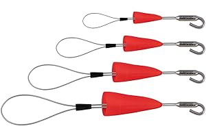 Runpotec Cable Pull Loop Set of 4 10159 with Hook Cable Pull Socks 9120045475821, Silver