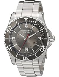 Victorinox Hombre 241705 Maverick analógica pantalla automático suizo reloj, color negro y plata