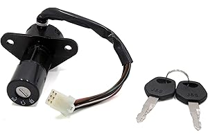 UXCELL sourcingmap Motorcycle Security 6 Wires Ignition Switch Lock w 2 Keys Kit