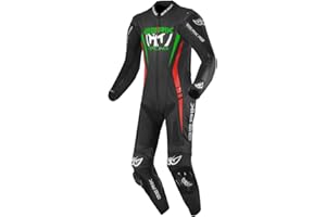 ‎BERIK Berik Absolute GP 1-Teiler Motorrad Lederkombi, schwarz/rot/grün, 58