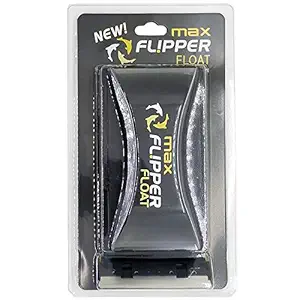 FL!PPER Flipper Cleaner Float - 2-in-1 Floating Magnetic Aquarium Glass Cleaner - Fish Tank Algae Cleaner - Scrubber & Scraper Aquarium Cleaning Tools Floating Fish Tank Cleaner, Max