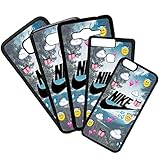  elhuron Carcasas De Moviles Fundas De TPU Compatible con El Modelo de Movil Samsung Galaxy S6 Nike Emoticonos Logotipo Moda Marcas