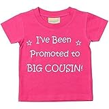 I've Been Promoted to Big Cousin Pink Tshirt Baby Toddler Kids Available in Sizes 0-6 Months to 14-15 Years New Baby Cousin Gift