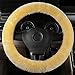 Produktbild Sedeta® Steering Wheel Covers Handbrake Cover protector Australia Pure Wool Gear Shift Cover for Winter Warm Yellow