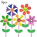 Produktbild Fansport 5 StüCk Kinder Windrad DIY Handwerk Blume Insekt Muster WindmüHle Windrad Dekor Wind Spinner