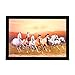 eCraftIndia Running Brown Horses Satin Matt Texture Framed Synthetic Wood UV Art Painting (35.6 cm x 1.3 cm x 28 cm) RS.299.00