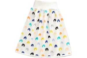 MORBUY-SHOP Jupe de Couche Bébé Enfants en Coton, Morbuy Lavable Jupe d'apprentissage Propreté Couche-Culotte d'entraînement Anti-Fuite Taille Haute Respirante Réutilisable