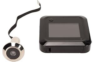 CCYLEZ Cyfrowy Wizjer do Drzwi Cyfrowy Ekran LCD 2,4 Cala, Wizjer do Drzwi z Kamerą HD 0,3 MP do Domowego Biura, Szeroki Kąt 145 Stopni