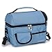Produktbild Kühltasche klein Mittagessen Tasche Picknick Lunchtasche Isolierte Wärme & Cold Lunchbox mit Schultergurt für Männer/Frauen/Kinder - Blau