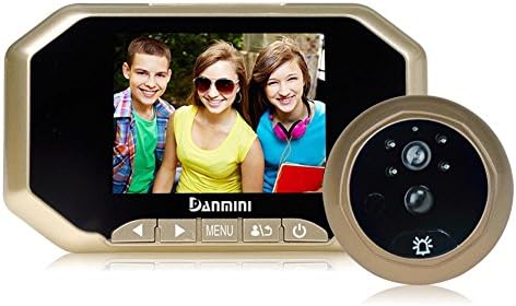 Intelligent Electronic cat's eye Security door mirror PIR motion detection Visual doorbell ,200W pixels, 3.5 inches