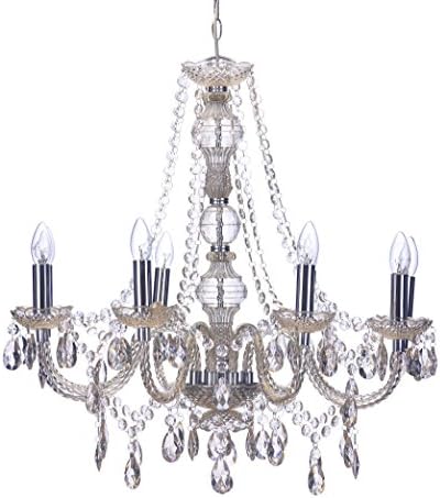 Marco Tielle 8 Arm Light Marie Therese Chandelier in Mink Colour