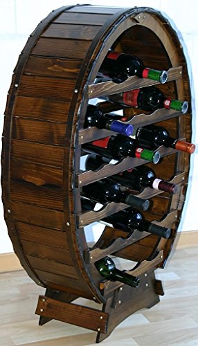Massivholz Weinregal Flaschenregal Weinfass 24 Flaschen Holz Fichte massiv kolonial