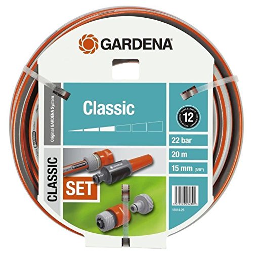 spécification Gardena 18014-26 Tuyau Classic PVC Gris/Orange 20 m