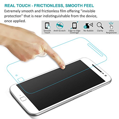 Fundas Protectora TPU para Moto G Plus 4th Generaci  n 5 5  con Protectore de Pantalla  AFUNTA 1 Pel  culas Protectoras de Cristal Templadas de Cobertura Completa  con 2 Carcasas Transparentes A Prueba De Choques Para Moto G4 Plus 5 5 Pulgadas