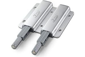 Push to Open Door Catches Jiayi Push Latch Cupboard Magnetic Double Push Opener Latch Heavy Duty Touch Open Door Closing for Drawer Closer Wardrobe Closure