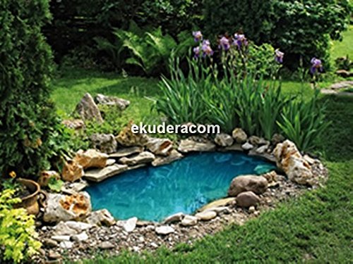 0,5 mm PE TEICHFOLIE SCHWIMMTEICHFOLIE BREITE: 6 ODER 8 M ( 2 Euro fur 1 m2) (8 m breit) - 3