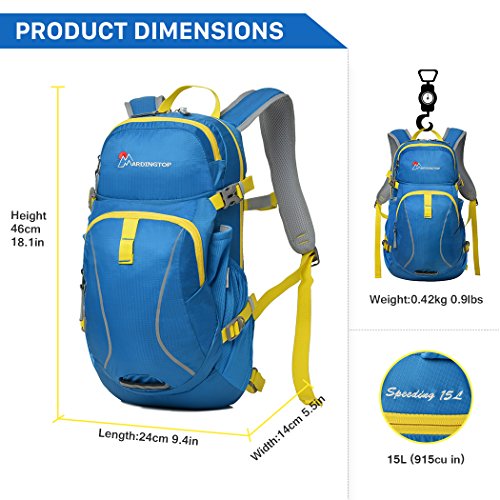 Mardingtop 15L Trinkrucksack Wasserdicht Fahrradrucksack Fahrrad Schulter Rucksack,45X19X12cm - 8