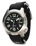 MOMENTUM Herren Sportuhr | Steelix Nylon Adventure Sports Watch | Edelstahl Armbanduhren für Männer | Analoge Uhr mit japanischem Uhrwerk | Wasserdicht (200M) Klassische Armbanduhr - Schwarz