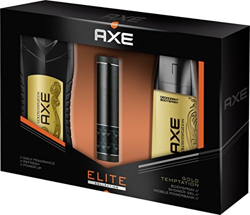 AXE Geschenkset Gold Temptation mit mobiler Powerbank, 1er Pack