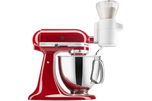 KitchenAid Accessoire - 5KSMSFTA - Tamis et Balance pour Robot Pâtissier - Passoire à Farine ou Sucre en Poudre - Balance de Cuisine Électronique