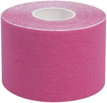 Kinesiologie Tape Strip Roll Elastic Colour Body Tights Short kinésithérapeute Physiotherapist osteopathe osteopathie Chiropody – Taping Foot Therapy – musulaire Injury Pain Muscle Cramp Tension Ignition Elongation Tennis pubalgie Sprain Strain aponevrose Ankle Plantar Fasciitis Achilles Tendon Knee Calf Thigh Adducteurs Back Epaule Arm Neck Elbow – 5 cm x 5 m – elastrap, Rose