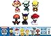 Price comparison product image PAW PATROL Set 6 Mini FIGURES 4cm Cake Topper CHASE ZUMA MARSHALL SKYE RUBBLE ROCKY Original
