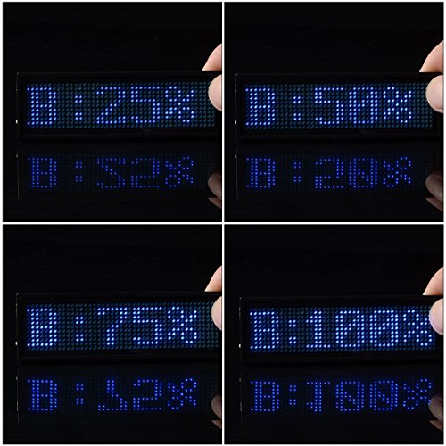 Wiederaufladbare blaue LED Programmierbare Badge Display mit USB Programmier LD411 - 5