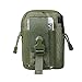 Produktbild Leefrei leichte wasserdichte Gürteltasche Handytasche Taktische Tasche waist tasche für Smartphone, Geldbeutel, Portemonnaie, Schlüssel und weitere Kleinedinge (Grün, 18cm)
