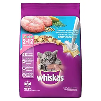 Whiskas Junior Cat Food - Ocean Fish, 450g Pouch