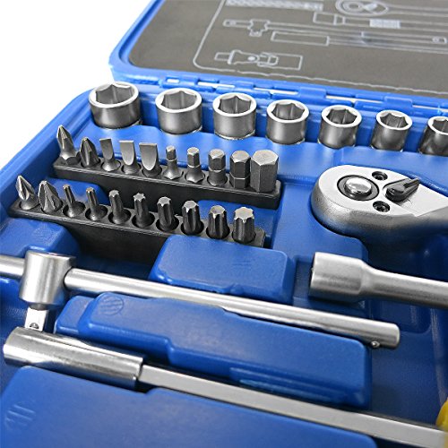 S&R Hobby-Steckschlüsselsatz 39-tlg. 1/4″ LOCK-Drive Profil in Plastikbox, Werkzeugkasten Ratschenkasten 1/4 Zoll Hobby-Line. Einführungspreis! - 2