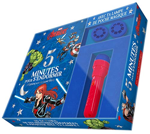 Télécharger MARVEL - 5 minutes pour s'endormir - coffret - Avengers: 5 histoires avec tes super héros avec lamp Livre eBook France